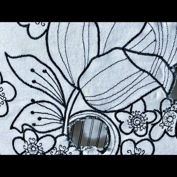 ▪️NANETTE LEPORE▪️Mod Floral Embroidered Laser Cut Pocket Skirt - Picture 10 of 11